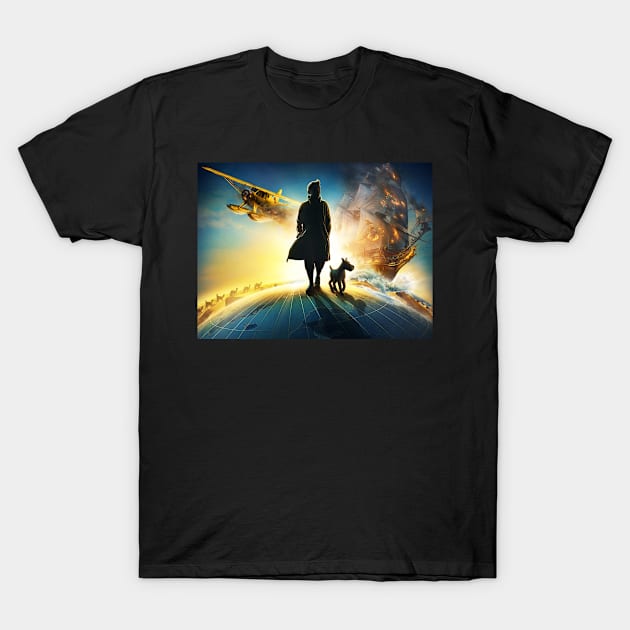 shadow of hero T-Shirt by apramugito